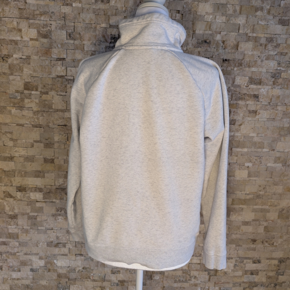 Nike Sportswear Essential Quarter Zip Fleece Pullover Sweatshirt Oatmeal Sz S image 4